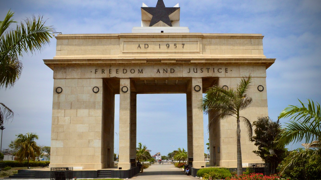 Black Star Square, Ada, Ghana.