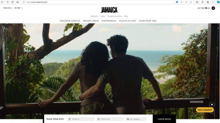 Strona VisitJamaica.com