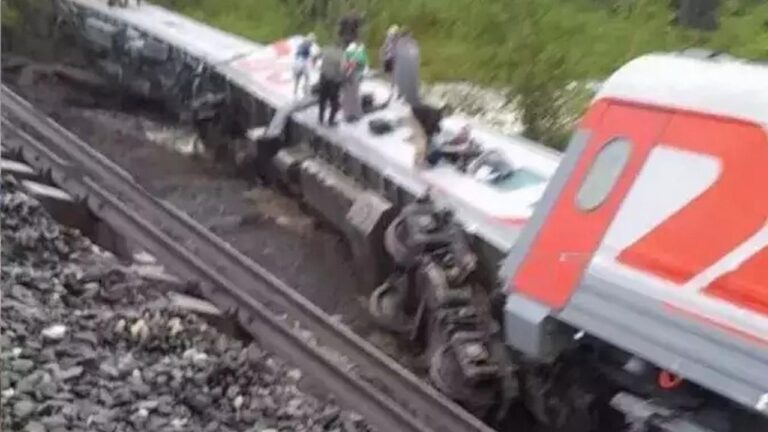 Wykolejenie się pociągu w Rosji