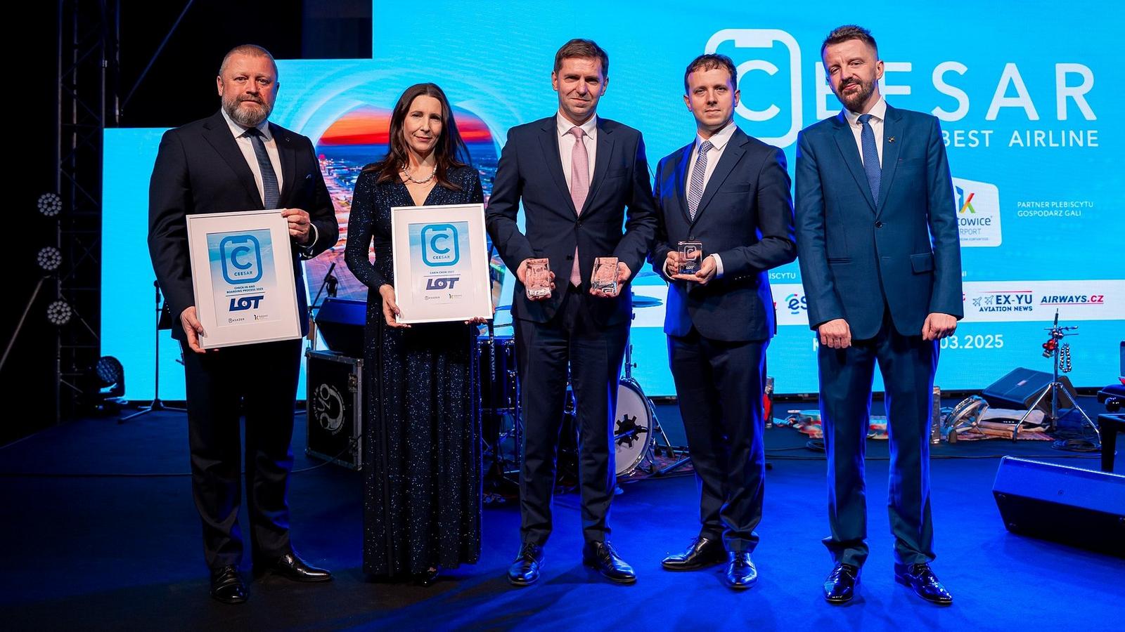 PLL LOT z pięcioma statuetkami w plebiscycie Ceesar Awards 2025