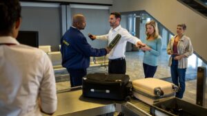 Kontrola bezpieczeństwa na lotnisku