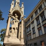 Opole, Sw.Krzysztof przed uniwersytetem Opolskim, przeniesiony z palacu w Kopicach przez Prof. Stanislawa Nicieje rektora uniwersytetu Opolskiego. Fot Mariusz Przygoda
