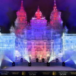 Lodowa rzeźba Katedry św. Jakuba w Santiago de Compostela na Hrebienku w słowackich Tatrach
